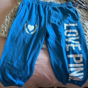 PINK campus crop sweats